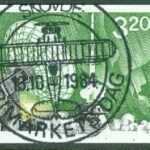 F 1323 Satellitprojekt Viking. Prakt SKÖVDE FRIMÄRKETS DAG 13.10.1984  (R/Vg)