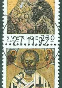 F 1768SX Julpost. Prakt SKÖVDE 21.11.92  (R/Vg)