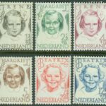Nederländerna – M  462-467 Antituberkulos, prinsessor, 6 kpl ** fl