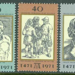 DDR – M 1672-1674 Albrecht Dürers födelse 500 år, 3 kpl **
