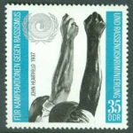 DDR – M 1702 Internationella året mot rasism, 1 kpl **