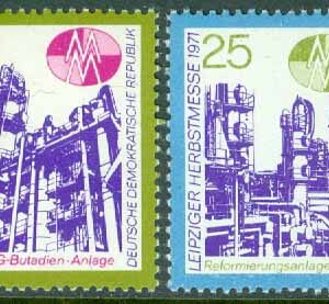 DDR – M 1700-1701 Leipzigs höstmässa 1971, 2 kpl **