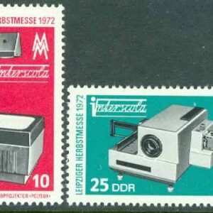 DDR – M 1762-1763 Leipzigs höstmässa 1972, 2 kpl **