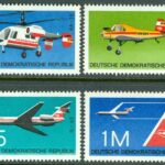 DDR – M 1749-1752 Flygplan II, 4 kpl **
