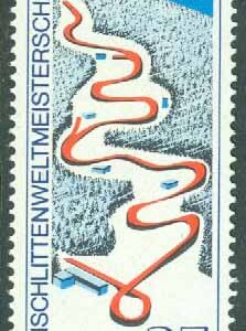 DDR – M 1831 VM i rodel i Oberhof, 1 kpl **