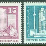DDR – M 1853-1854 Byggandet i DDR, 2 kpl **