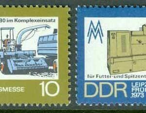 DDR – M 1832-1833 Leipzigs vårmässa 1973, 2 kpl **