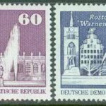 DDR -M 1919-1920 Byggandet i DDR, 2 kpl **