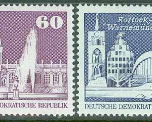 DDR -M 1919-1920 Byggandet i DDR, 2 kpl **