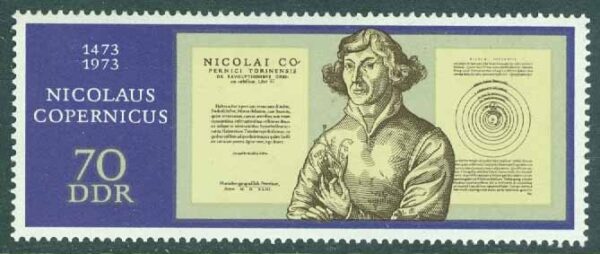 DDR - M 1828 Astronomen Nikolaus Kopernikus födelse 500 år, 1 kpl **