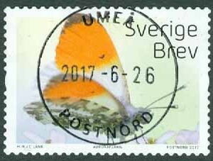 F 3169 Fjärilar. Prakt UMEÅ 2017-6-26  (AC/Vb)