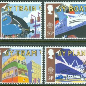 England – M 1147-1150 Europa 1988 – Transport och kommunikation, 4 kpl **