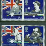 England – M 1151-1154 Koloniseringen av Australien 200 år, 2 par kpl **