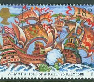 England – M 1155-1159 ¤00-årsminnet av spanska flottans undergång, 5-strip kpl **