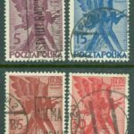 Polen – M  265-268 100-årsdagen av polska novemberupproret 1830, 4 kpl stpl