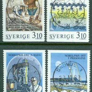 F 1533-1536 Nobelpristagare Kemi, 4 kpl stpl SKÖVDE 1 23.11.88 (R/Vg)