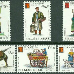 Belgien – M 1841-1846 Motivfrimärksutställningen THEMABELGA 1975, 6 kpl **