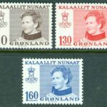 Grönland – F  112-114 Drottning Margrethe II, 3 kpl **