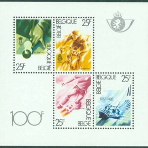 Belgien – M 2095-2098 (BL 52) Breddsporter, block **