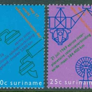 Surinam – M  602-603 Världstelekommunikationsdagen, 2 ol **