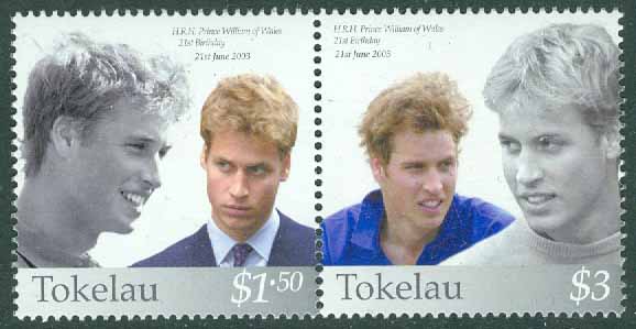 Tokelau – M  339-340 Prins Williams 21-årsdag, par kpl **