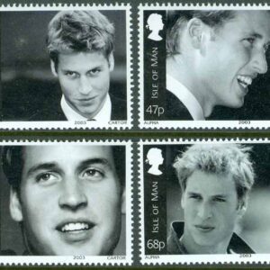Isle of Man – M 1058-1061 Prins Williams 21-årsdag, 4 kpl **