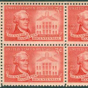 USA – M  708 A. Hamilton (1755-1804), Politiker; Federal Hall, New York, 4-block kpl **