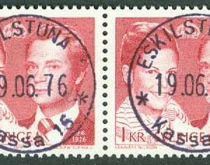 F  969BB Kungabröllop. Par stpl ESKILSTUNA 19.06.76  (D/Söd)
