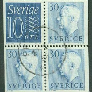 F  416 SX2 + DD2 (HA BL 6 RV) Automathäftesblock stämplat 1958