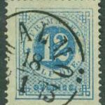 F   21 Ringtyp 12 öre t. 14 stpl MALMÖ 18.1 1873  (M/Sk)