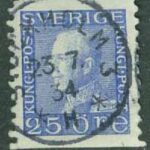 F  183d Gustaf V prof vänster. STOCKHOLM 3  23.7.34  (A/U)