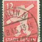 Berlin och Brandenburg – M    5 A Berlinbjörn, 12 Pf stpl