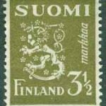 Finland – F  269 m/30 Lejontyp, 3½ Mk oliv **