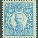 Sverige – F   87 Gustaf V i medaljong 27 öre **