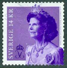 F 3041 Dottning Silvia, 14 kr stpl