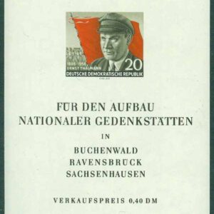 DDR – M  520 (BL 14) 70-årsdagen av Ernst Thälmans födelse, block *