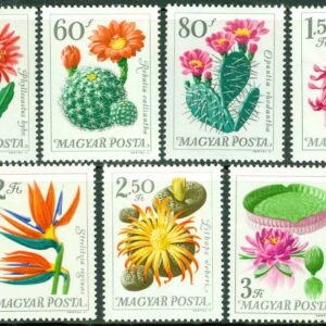 Ungern – M 2164, 2166, 2168, 2170-2173A Blommor i Botaniska Trädgården, 7 ol **