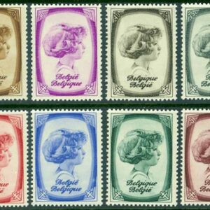 Belgien – M  489-496 Antituberkulos, Prins Albert von Lüuttich, sedermera Kung Albert II, 8 kpl **