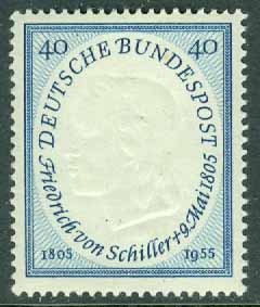 Tyskland – M  210 Friedrich von Schiller, diktare, 1 kpl **
