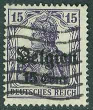 Belgien Landspost – M   15 Påtryck på Germania, Belgien 15 C stpl
