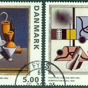 Danmark – F 1095-1096 Dansk målarkonst, 2 kpl stpl