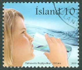 Island – F 1264 Vattenförsörjningen 100 år, 1 kpl stpl