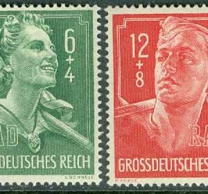 Deutsches Reich – M  894-895 Utställning av Riksarbetstjänsten (RAD). 2 kpl **