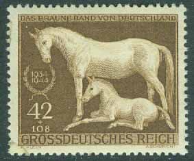 Deutsches Reich – M  899 Galopptävlingen ”Tysklands bruna band”, 1 kpl *