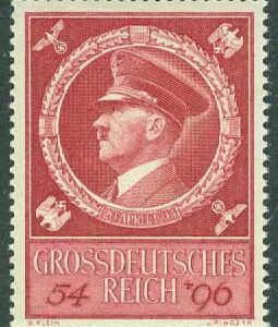 Deutsches Reich – M  887 Adolf Hitlers 55-årsdag, 1 kpl **