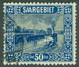 Saargebiet – M   92 Hamnen Saarbrücken, 50 C stpl