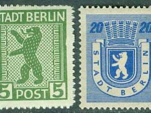 Berlin och Brandenburg – M    1 A, 6 A Berlinbjörn, 2 ol *
