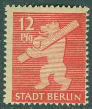 Berlin och Brandenburg – M    5 A Berlinbjörn, 12 Pf **