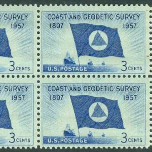 USA – M  710 Kust- och lantmäteri 150 år, 4-block kpl **
