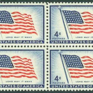 USA – M  716 Amerikanska flaggan 100 år, 4-block kpl **